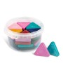 30 pastel wax triangles